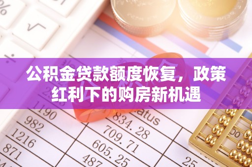 海南公积金贷款额度恢复，政策红利下的购房新机遇